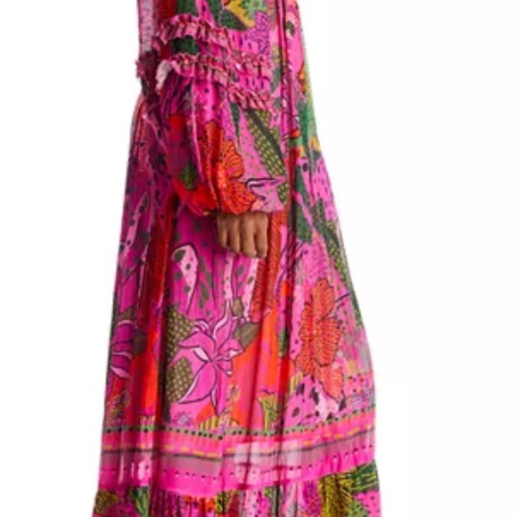 Farm Rio Cool Leopards Maxi Dress size xs - Picture 6 of 8